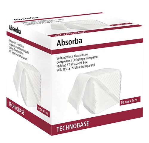 Verbandvlies Absorba, endlos, 10cm x 5m