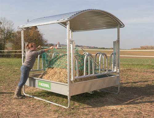 Rahmen für Futtersparnetz für alle quadrat. Großraufen