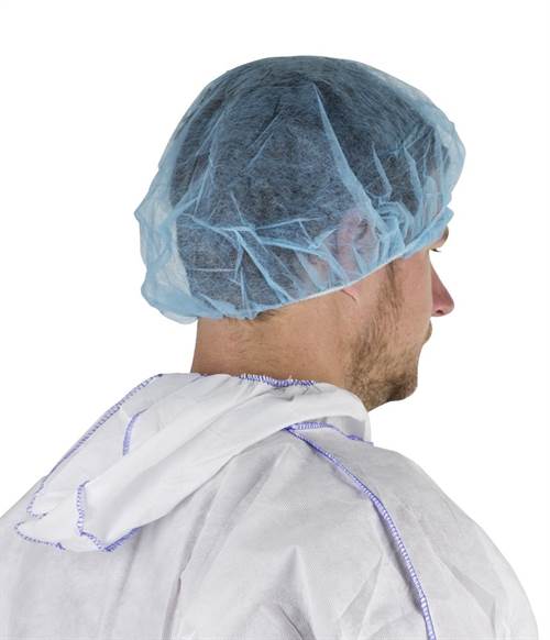 Einmalhaube, blau 100 Stück