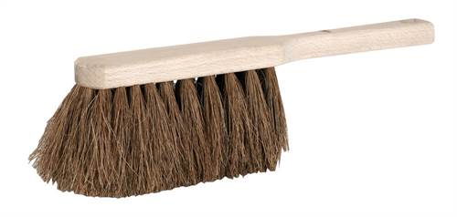 Handfeger Kokos, flacher Holz- griff mit Loch