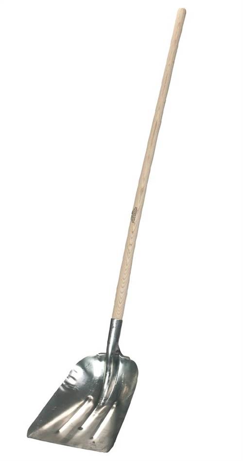 Schnee- und Getreideschaufel ohne Kante mit Stiel