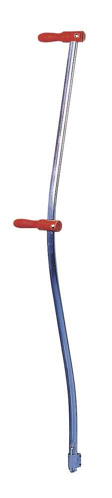 Sensenstiel 150 cm, Stahlrohr, gebogen