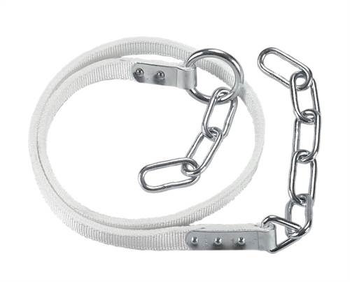 Rinderanbindung 180cm doppelt m.Metallkausche, Ring am Band