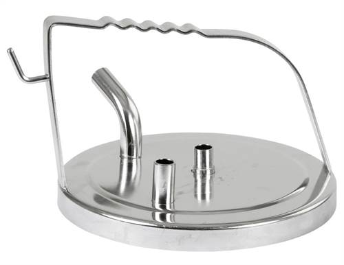 Edelstahldeckel f. Melkeimer, 25/30 l, Bügel 117mm, AD16 mm