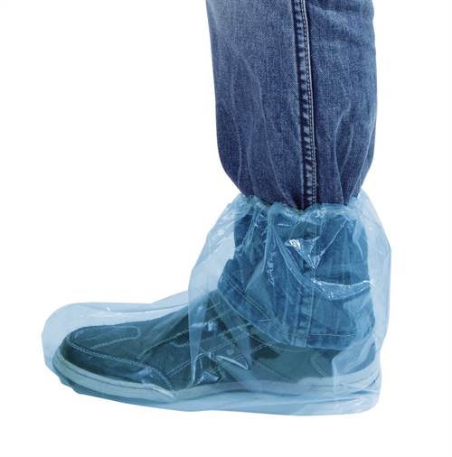 Einmalüberschuhe mit Gummizug halbhoch, 100 Stück, 400x290mm