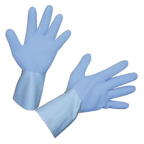 Latexhandschuh FleTex blau, geraut, Größe 9