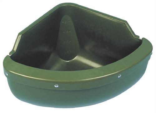 Eck-Futtertrog incl.  Beißkante, Kunststoff