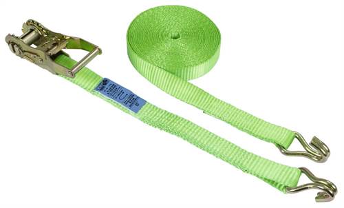 Ratschenzurrgurt 2-tlg. 25mm / 6m 750/1500kg, grün