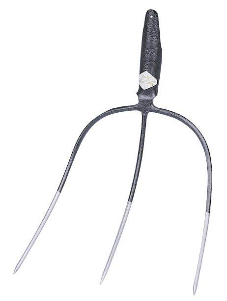 Kleegabel m. Federd. o. Stiel 3 Zinken 33 x 32 cm