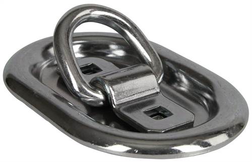 Zurrmulde 1135/2270kg 100x145 mm, verzinkt, Ø 10mm