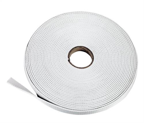 Tieranbindegurt 25 mm, weiß 10m-Rolle