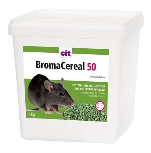 Rattenköder Broma Cereal 50 Hafer, 3000g, Bromadiolon