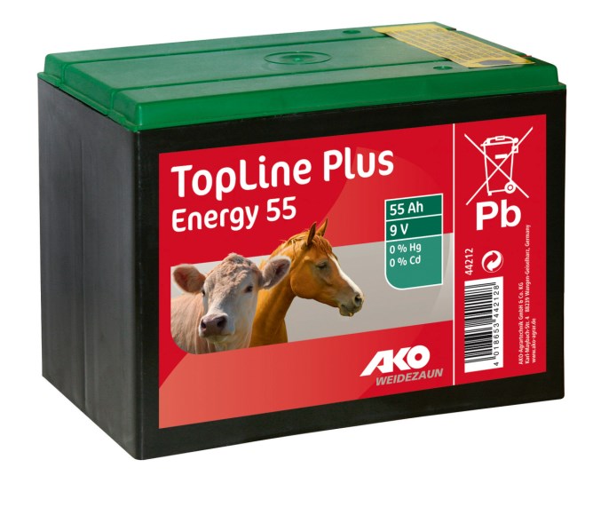 AKO Batterie 9 V, 55 Ah TopLine Plus Energy 55