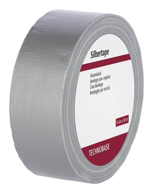 Klauenband silber, 50m, 50mm