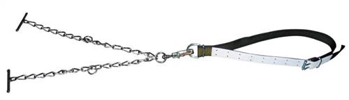 Bullenanb. kompl. m. Kette 7mm dopp., Sicherheitsverschl.groß