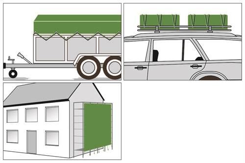 Abdeckplane PolyGuard 210gr/m² 6 x 8m