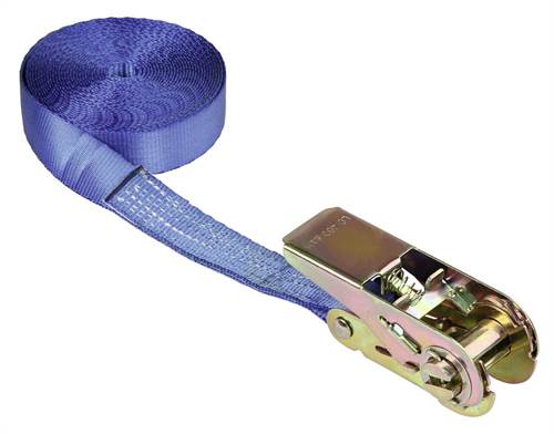 Ratschenzurrgurt 1-tlg. 25mm / 5m 400/800 kg, blau