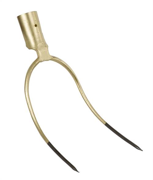 Ballen-/Streugabel, 2 Zinken ohne Stiel , 26 x 13 cm