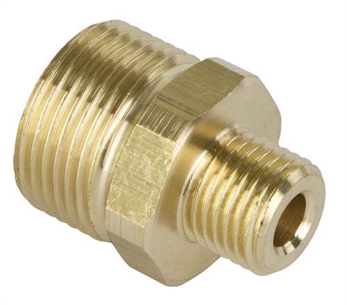 Gegennippel M22 AG x 1/4" AG, Messing,f. gängige HD-Reiniger