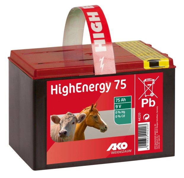 AKO HighEnergy 75 9V,75Ah Saline Trockenbatterie