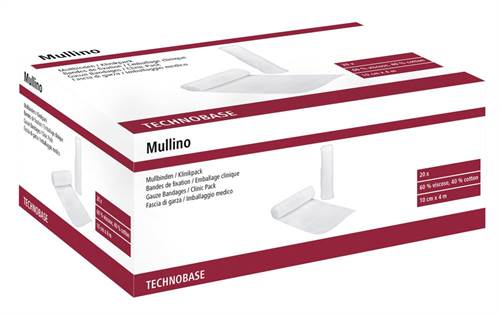 Mullbinde Mullino 10cm/4m, 20 St. in Klinikverpackung