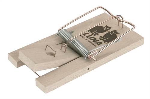 Rattenfalle Luna im SB-Pack, mit Holzauslöser