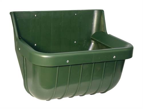 Rinder- und Pferdetrog, kompl. mit Auswurf-Schutzk., Kunstst.